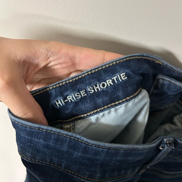 American Eagle Hi-Rose Shortie Jean Shorts - Picture 3 of 4